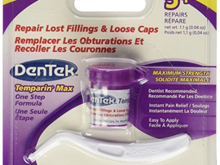 DenTek temparin max lost filling and loose cap repair - 3 applicators. Sale