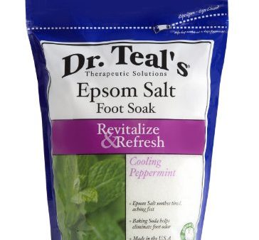 Dr. Teals Revitalize and Refresh Epsom Salt Foot Soak With Cooling Peppermint - 2 lb For Discount