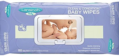 Lansinoh Baby Clean and Condition Baby Wipes - 80 ea. Online Sale