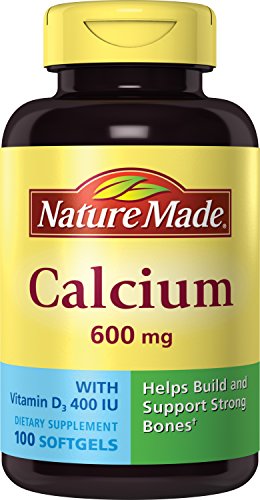 Nature Made Calcium 600mg with Vitamin D 400 IU Softgels - 100 ea Supply