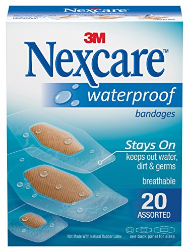 Nexcare waterproof clear bandages, assorted, 588-20pb - 20 pack Discount