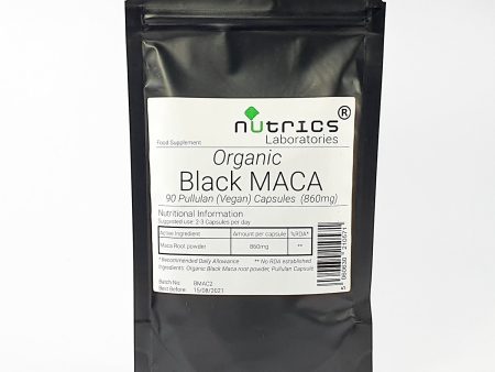 NUTRICS - ORGANIC BLACK MACA 860MG - 90 CAPSULES on Sale