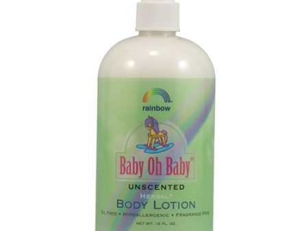 Rainbow Research - Baby Oh Baby Body Lotion Unscented - 16 oz. For Sale