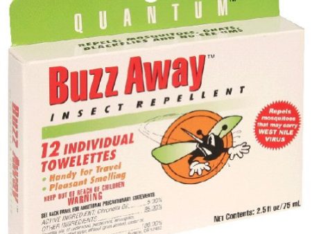 Quantum Buzz away extreme insect repellent individual towelettes - 12 ea For Discount