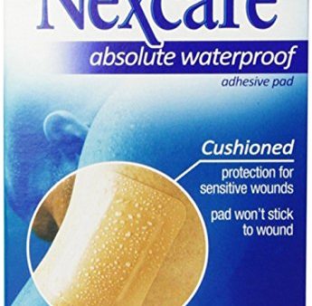 Nexcare Absolute Waterproof Adhesive Gauze Pad, 3 Inches X 4 Inches. Sale