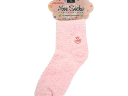 Earth Therapeutics - Aloe Socks Foot Therapy To Pamper & Moisturize Pink - 1 Pair. Hot on Sale