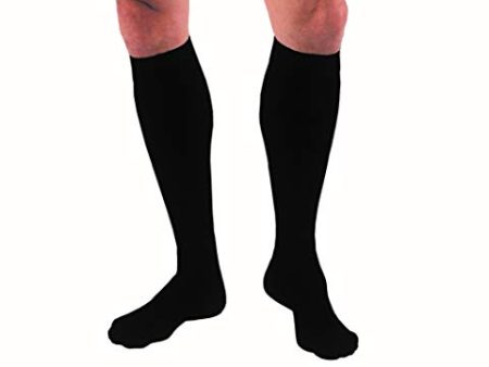 Jobst Medical Legwear for Mens Socks, Knee High 15-20 mmHg Compression, Black Color, Size: Xtra Large - 1 Box Online Sale