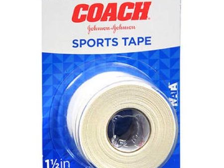 Johnson and Johnson Coach Sports Tape - 1.5 inchs X 10 Online now