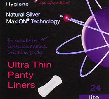 Maxim Hygiene - Natural Silver MaxION Technology Ultra Thin Panty Liners Lite - 24 Count Fashion