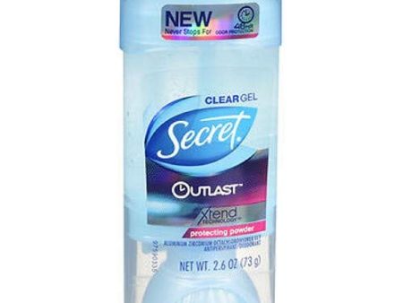 Secret Outlast Deodorant Clear Gel, Protecting Powder - 2.7 oz Fashion