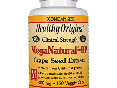 Healthy Origins - MegaNatural-BP Grape Seed Extract 300 mg. - 150 Capsules For Discount