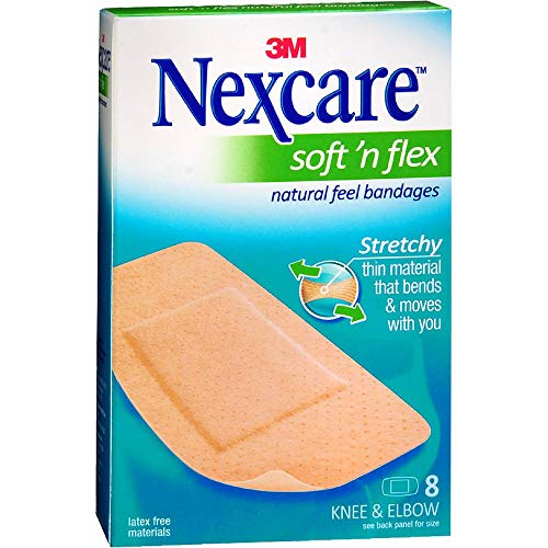 Nexcare 3M Comfort Strip Ultra Fabric Bandages for Knee and Elbow - 8 ea Fashion