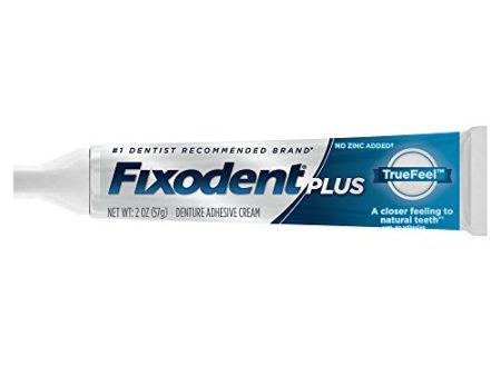 Fixodent Plus Truefeel Denture Adhesive Cream 2 Oz For Cheap