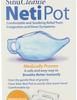 SinuCleanse Neti Pot All Natural Nasal Wash System Kit, Includes 30 Saline Packets - 1 Ea Cheap