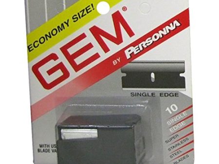 Gem Personna Stainless Steel Single Edge Razor Blades - 10 ea on Sale