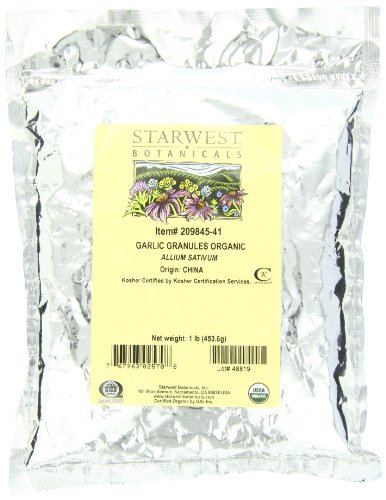 Starwest Botanicals - Bulk Garlic Granules Organic - 1 lb. Discount