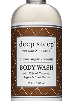 Deep Steep, Body Wash, Brown Sugar - Vanilla, 8 fl oz. Hot on Sale