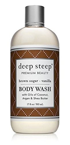 Deep Steep, Body Wash, Brown Sugar - Vanilla, 8 fl oz. Hot on Sale