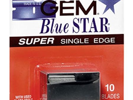 Gem Blue Star single edge razor blades - 10 ea, 12 pack Online Hot Sale