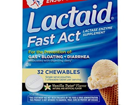 Lactaid  Enzyme Supplement - 32 chewables. Sale