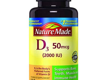 Nature Made Vitamin D3 2000 IU Tablets - 100 ea on Sale