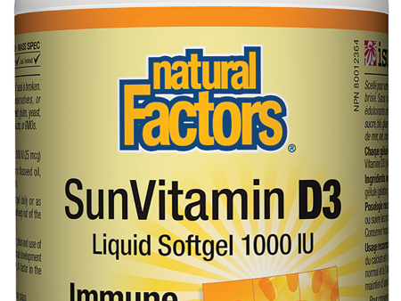 Natural Factors SunVitamin D3 1000IU Softgel Online Sale