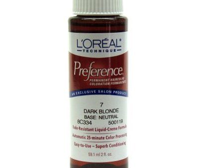 Loreal Superior Preference Permanent Hair Color Dark Blonde 7 - 1 ea Fashion