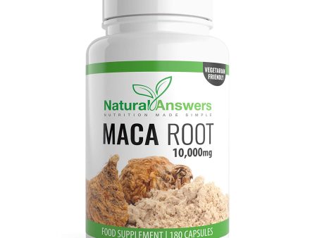 NATURAL ANSWERS - MACA ROOT 10,000MG - 180 CAPSULES Online now