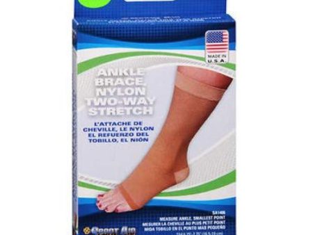 Sportaid Ankle Brace, Nylon Two-Way Stretch, Beige color, Size: Medium - 1 ea Cheap