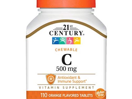 21st Century Chewable Vitamin C-500 Tablets - 110 Ea Online Hot Sale