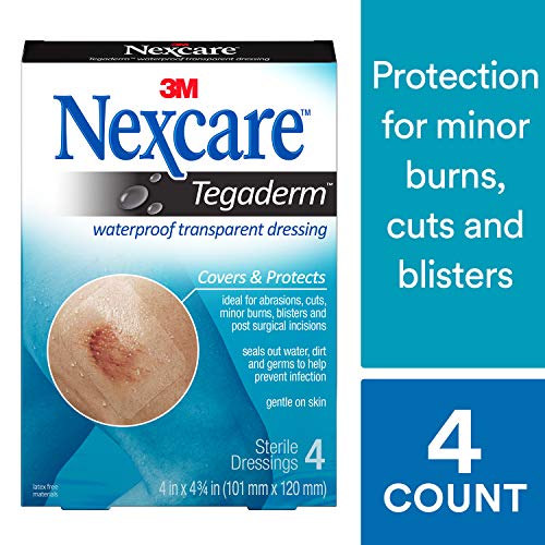 Nexcare Tegaderm transparent dressing of 4 X 4 3 4 inches - 4 ea Online Sale