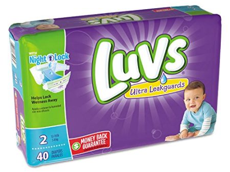 Luvs Ultra Leakguards Diapers Size 2 - 40 ea (Pack of 2) on Sale