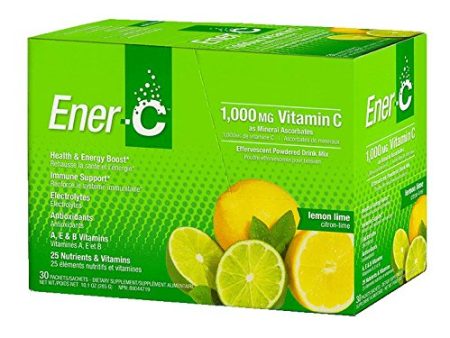 Ener-C - Vitamin C Effervescent Powdered Drink Mix Lemon Lime  - 1000 mg (Pack of 30) For Cheap