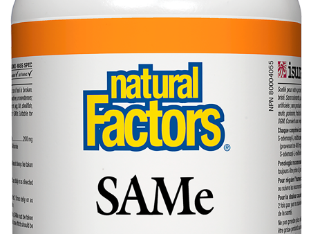 Natural Factors SAMe 200 mg Enteric Tablet Hot on Sale