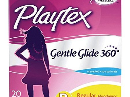 Playtex Gentle Glide Unscented Tampons, Regular - 18 Ea Online Sale