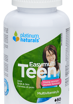 Platinum Naturals Easy Teen Young Women 60 Softgel Hot on Sale