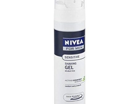 Nivea For Men Shaving Gel,Sensitive  -  196 gm. Fashion