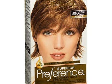 Loreal Superior Preference Hair color, 6.5G Lightest Golden Brown - 1 ea. Cheap