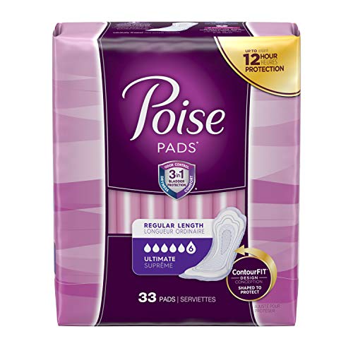 Poise ultimate absorbency pads - 33 ea, 4 pack. For Sale