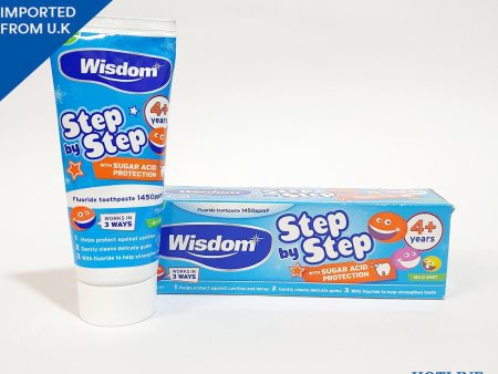 WISDOM STEP BY STEP 4+ YEARS TOOTHPASTE 75 ML Discount