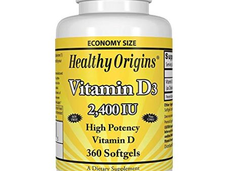 Healthy Origins - Vitamin D3 2400 IU - 360 Softgels For Discount