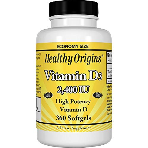 Healthy Origins - Vitamin D3 2400 IU - 360 Softgels For Discount