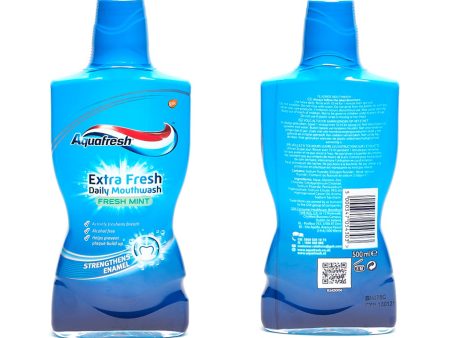 AQUAFRESH EXTRA FRESH  DAILY MOUTHWASH FRESH MINT 500 ML Fashion