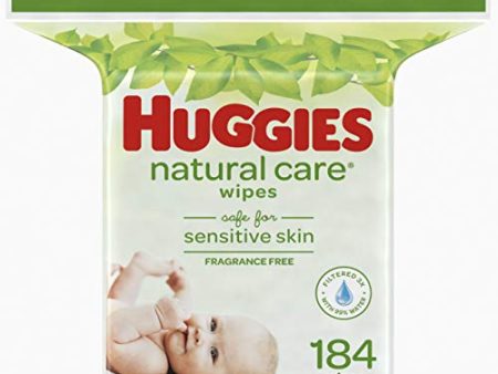 Huggies Natural Care Fragrance Free Baby Wipes, Packaging May Vary - 184 ea Fashion