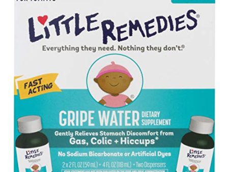 Little Remedies Gripe Water Herbal Supplement for Stomach Discomfort, Colic & Hiccups, 2 - 2oz bottles Discount