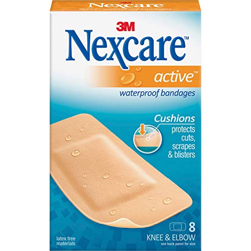 Nexcare 3M Active Extra Cushion Bandages, Knee and Elbow - 8 ea Sale