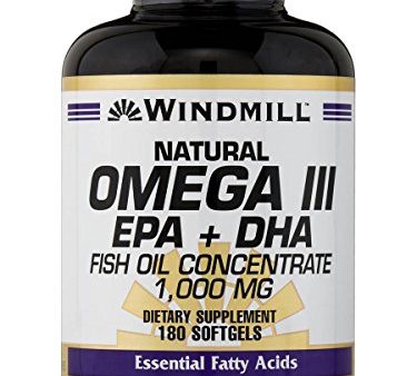 Windmill Natural Omega 3 EPA and DHA 1000 mg Softgels - 180 ea Fashion