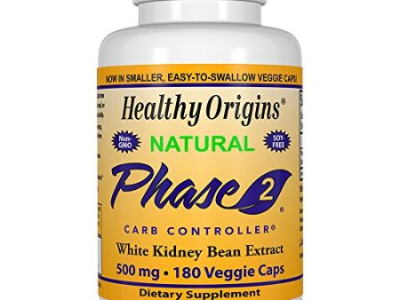 Healthy Origins - Natural Phase 2 Carb Controller 500 mg. - 180 Capsules Cheap