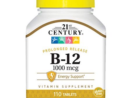 21st Century B-12 1000 mcg Prolonged Release Tablets - 110 E. Online now