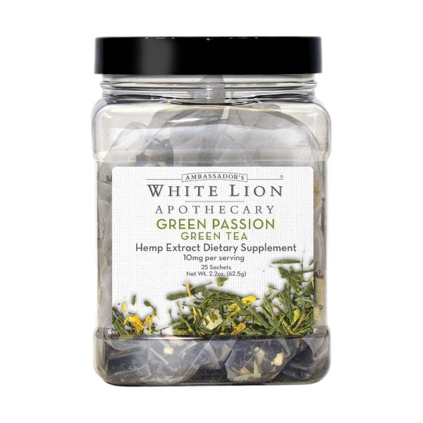 White Lion Green Passion Hemp Extract-infused Tea For Sale